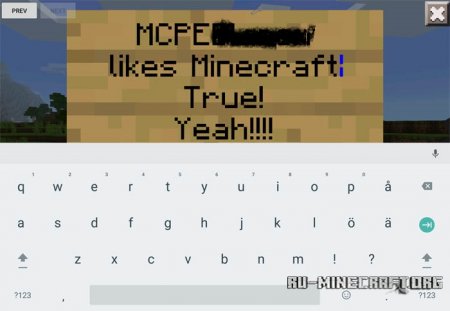  Sign Editor  Minecraft PE 0.15