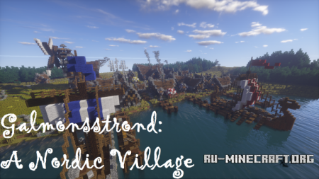 Скачать Galamansstrond: A Nordic Village для Minecraft