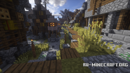 Скачать Galamansstrond: A Nordic Village для Minecraft