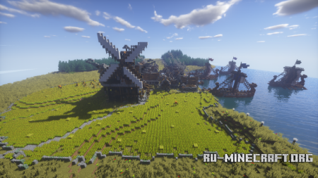 Скачать Galamansstrond: A Nordic Village для Minecraft