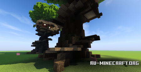 Custom Tree Treehouse  Minecraft
