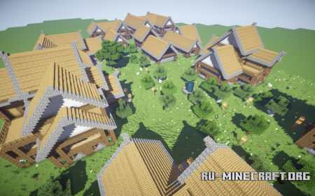 ������� Flatland Village ��� Minecraft