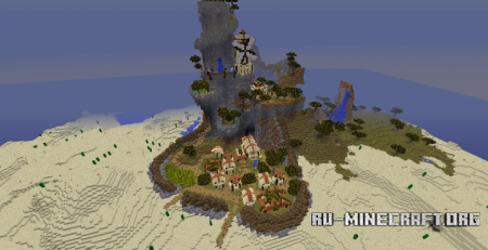 Скачать Vertical Broken Village для Minecraft