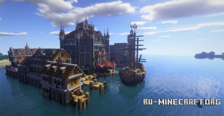  Medieval Harbor  Minecraft