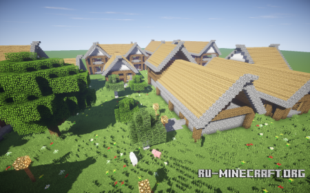 ������� Flatland Village 2 ��� Minecraft
