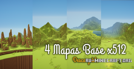 ������� Pack 4 Maps x512 ��� Minecraft