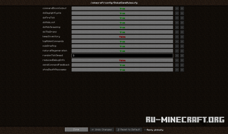  Global GameRules  Minecraft 1.12