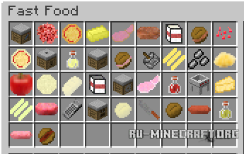 Скачать More Fast Food для Minecraft 1.12 Скачать More Fast Food для Minecraft 1.12