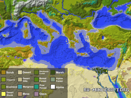  Mediterranean with Custom Biomes  Minecraft