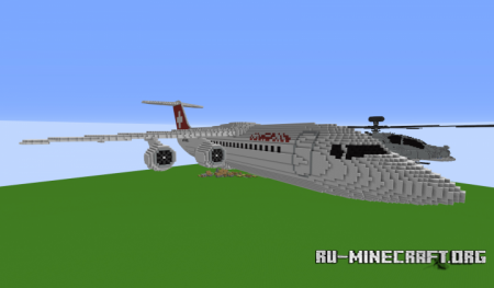  British Aerospace BAE 146-200 - SwissAir  Minecraft
