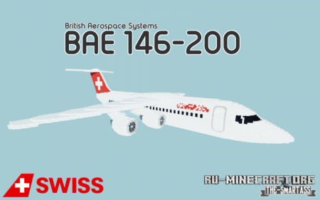  British Aerospace BAE 146-200 - SwissAir  Minecraft