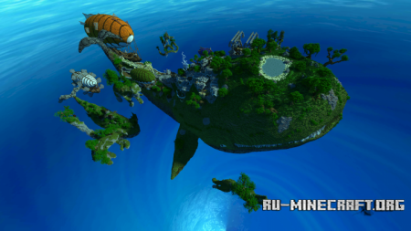 ������� Floating Whale Village ��� Minecraft