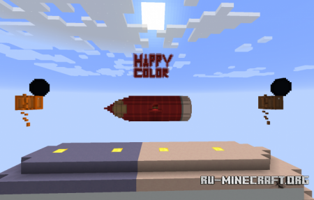  Bedwars Map "Happy Color"  Minecraft
