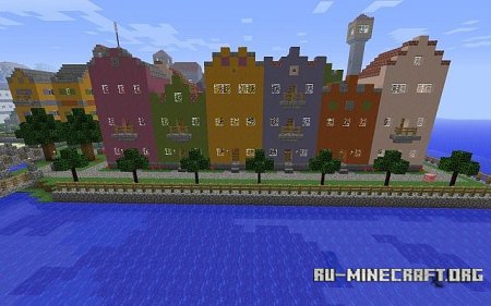 Скачать Seaside Town для Minecraft