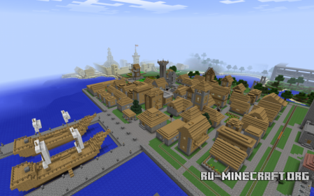 Скачать Seaside Town для Minecraft