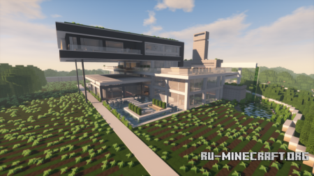 Скачать Modern Lake House для Minecraft Скачать Modern Lake House для Minecraft