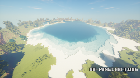 Скачать Mountain with Lake and River для Minecraft