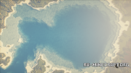 Скачать Mountain with Lake and River для Minecraft