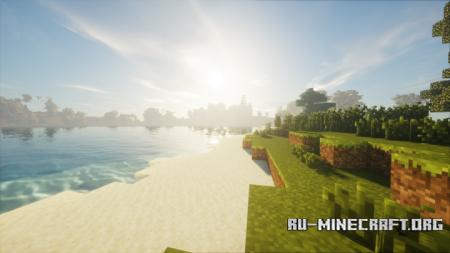 Скачать Mountain with Lake and River для Minecraft