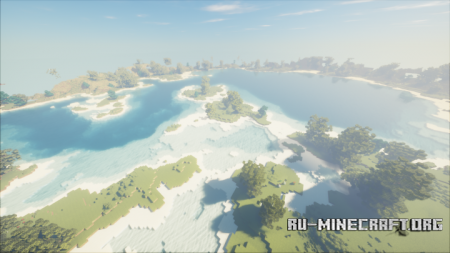 Скачать Mountain with Lake and River для Minecraft