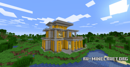 Скачать Yellow Simple Modern House для Minecraft