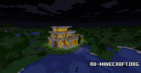Скачать Yellow Simple Modern House для Minecraft