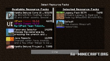 Скачать Legacy Pack для Minecraft PE 1.5