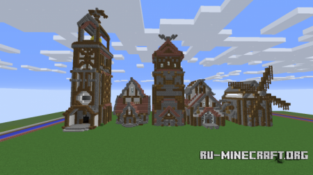 Скачать Medieval Houses Pack by avenger8179 для Minecraft