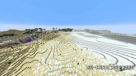 ������� 1000x1000 Terrain - Colliding Biomes ��� Minecraft