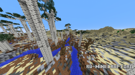 ������� 1000x1000 Terrain - Colliding Biomes ��� Minecraft