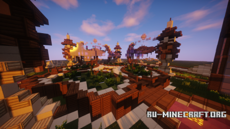 ������� Spawn Hub Orange Medieval ��� Minecraft