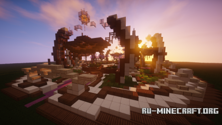 ������� Spawn Hub Orange Medieval ��� Minecraft