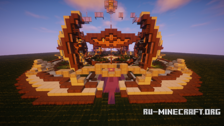 ������� Spawn Hub Orange Medieval ��� Minecraft