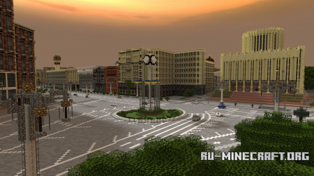 ������� Maidan Nezalezhnosti (Kiev, Ukraine) ��� Minecraft