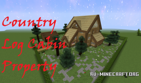  Country Log Cabin Property  Minecraft