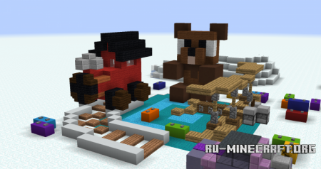 ������� Christmas Builds - Aircraft, Teddy Bear, Train & Toys ��� Minecraft