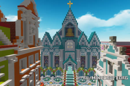  Colorful Town  Minecraft