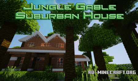 ������� Jungle Gable Suburban House ��� Minecraft