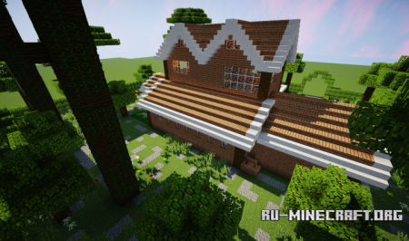 ������� Jungle Gable Suburban House ��� Minecraft