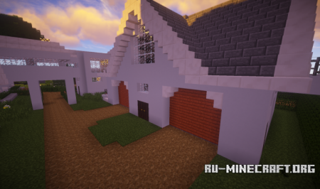  Dual White Country Mansion  Minecraft