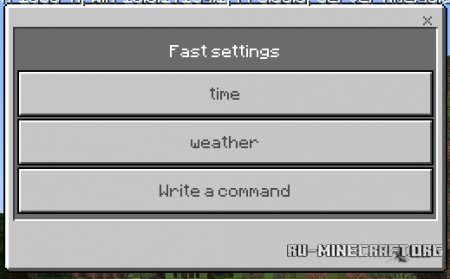 Скачать Admin Panel для Minecraft PE 1.10