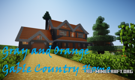 ������� Gray and Orange Cable Country Home ��� Minecraft