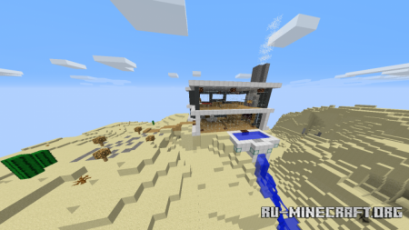  Cliff Side House in the Desert  Minecraft