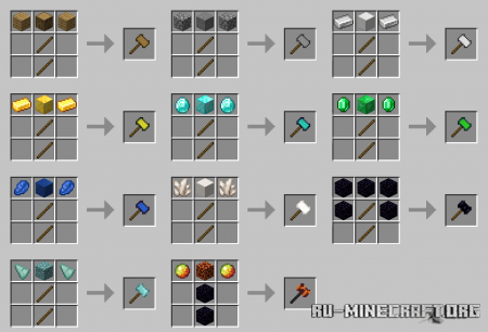  Vanilla Hammers  Minecraft 1.14.1