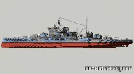 ������� British Battleship HMS Warspite ��� Minecraft