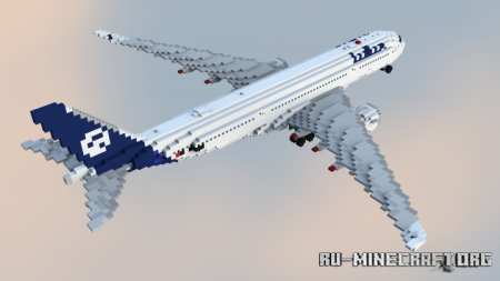 ������� Airbus A350-900 ��� Minecraft