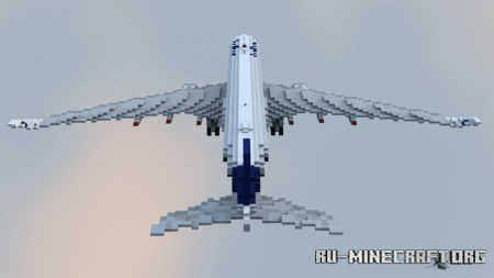 ������� Airbus A350-900 ��� Minecraft