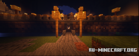 Скачать Survival Castle with Custom Village для Minecraft