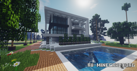 ������� Modern Mansion Beverly Hills 3 ��� Minecraft