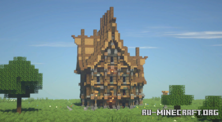 Скачать Beautiful Great Medieval House для Minecraft